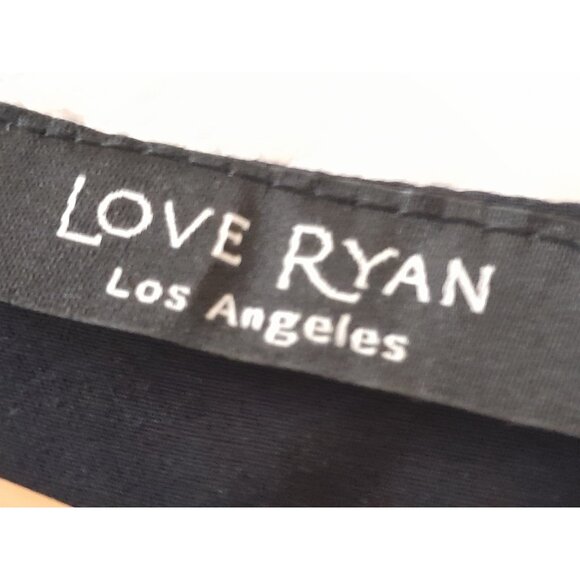 Womens Boho Embroidered Asymmetrical Hi Lo Flared Sleeve Medium Dress Black - Picture 8 of 10